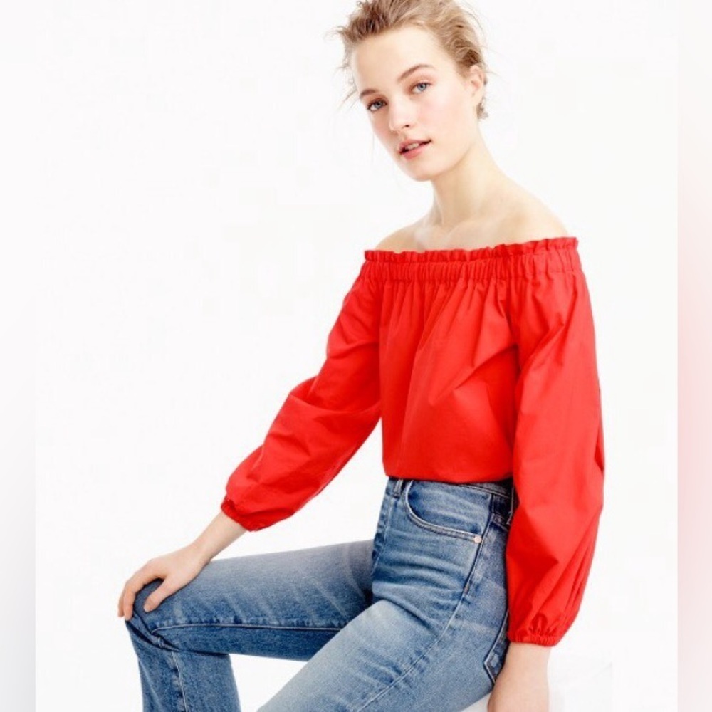 JCREW Off the Shoulder Blouse